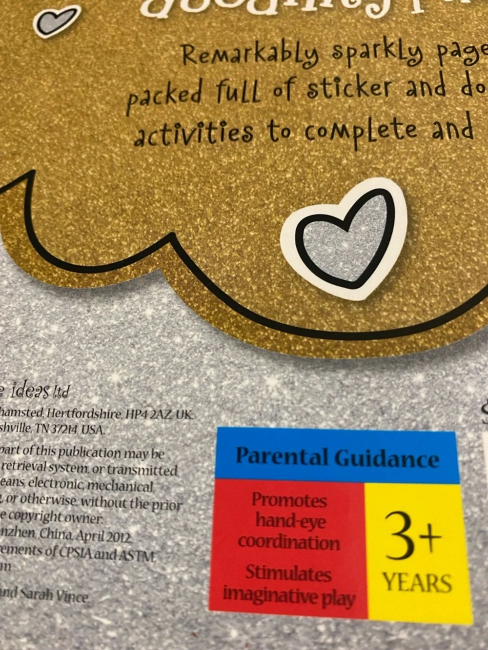 Sparkly Sticker and Doodling Purse Coloring Book.
